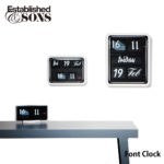 12種のフォント時計。Established&Sons Font Clock