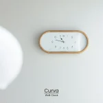 楕円の壁掛け時計 Curva